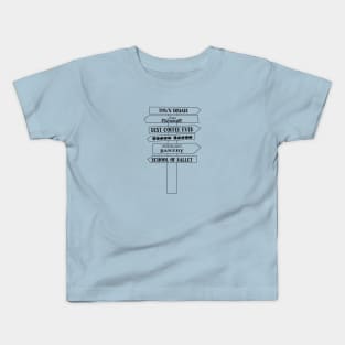 Direction Sign Outline 2 Kids T-Shirt